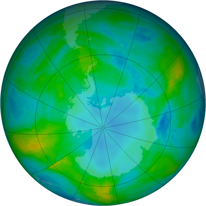 Antarctic ozone map for 02 May 1979